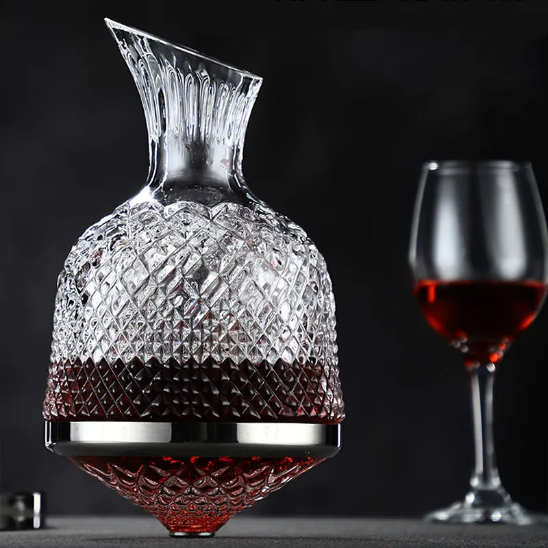 360° Rotating Premium Wine Decanter