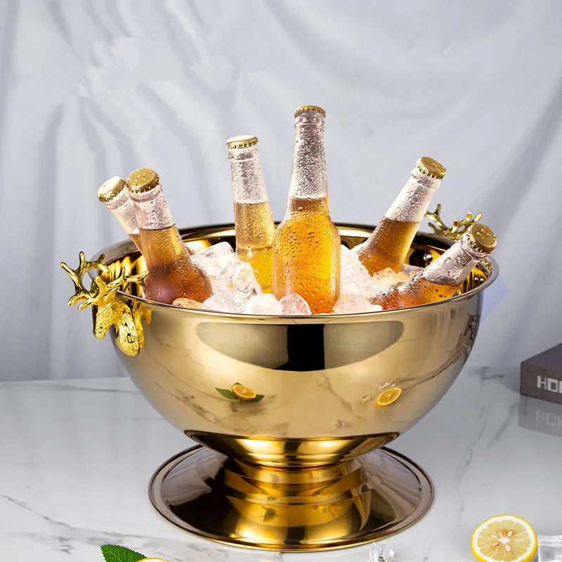 Elegant Champagne Bowl Ice Bucket