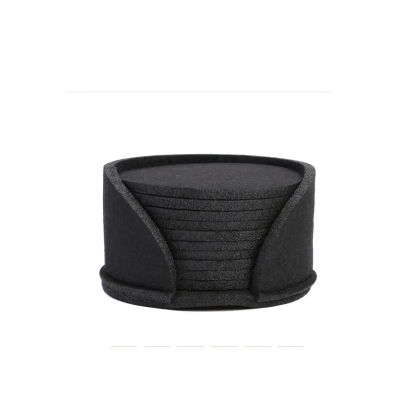 Round Felt Coasters (Set of 10)