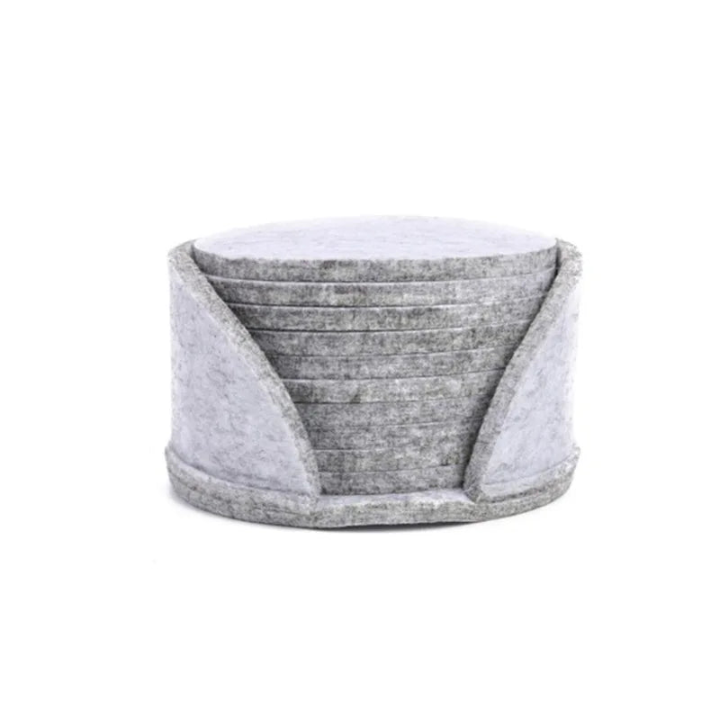 Round Felt Coasters (Set of 10)
