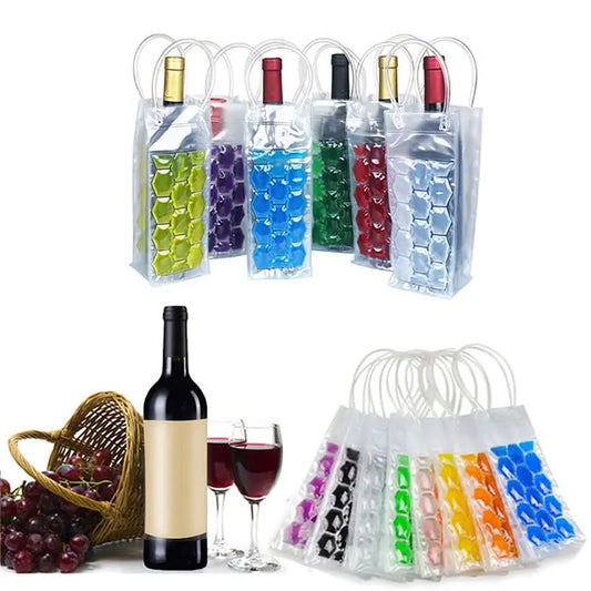 Colourful Wine Bottle Freezable Chiller Bags