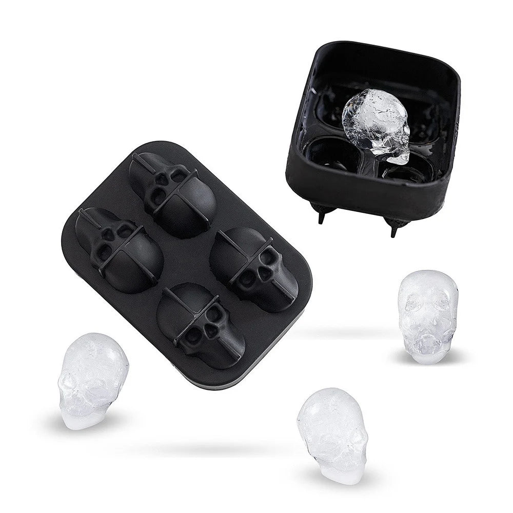 3D Skull Ice Cube Tray Mould