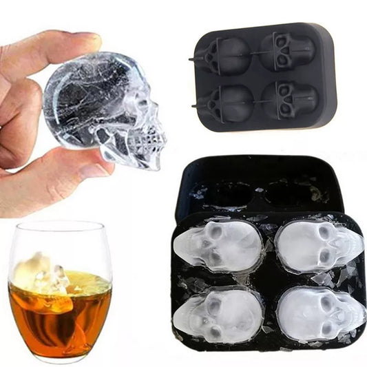 3D Skull Ice Cube Tray Mould