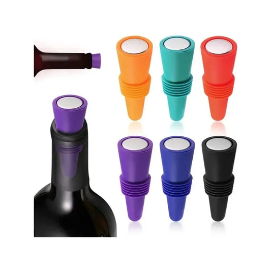 Silicone Wine Bottle Stopper Set