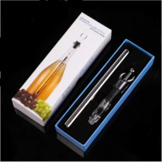 🎁 Stainless Steel Wine Bottle Chiller with Aerator and Pourer Spout (100% off)