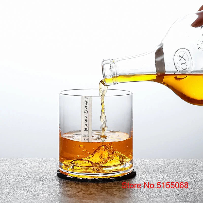 Japanese Style Ice Mountain Whiskey Tumbler 300ml