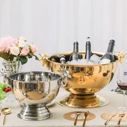 Elegant Champagne Bowl Ice Bucket