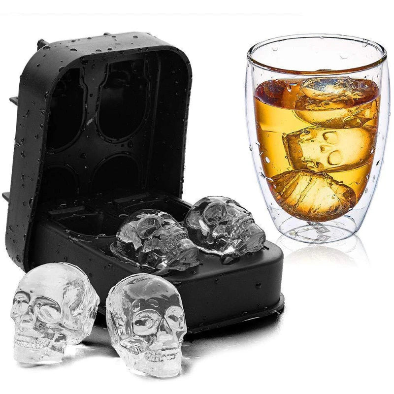 3D Skull Ice Cube Tray Mould