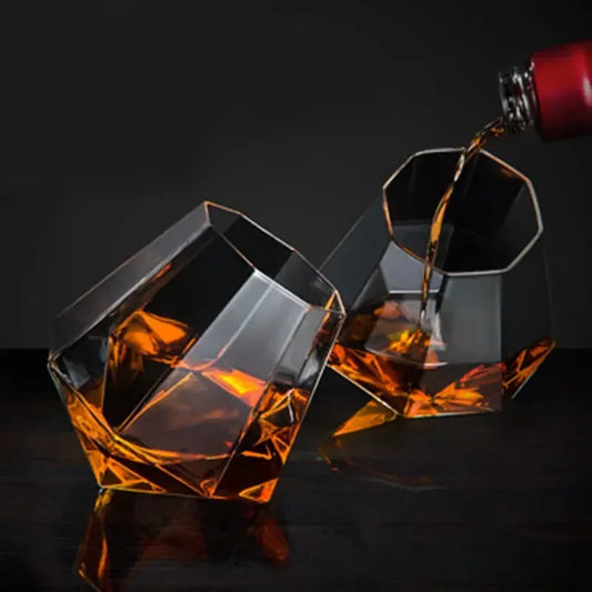 Diamond Shaped Whiskey Glass (Set of 2)
